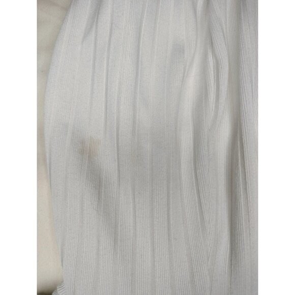 Kids Cant Miss Ribbed White Hooded Top Girls 10/12 Drawstring Sides Shirt Hoodie - Picture 8 of 16